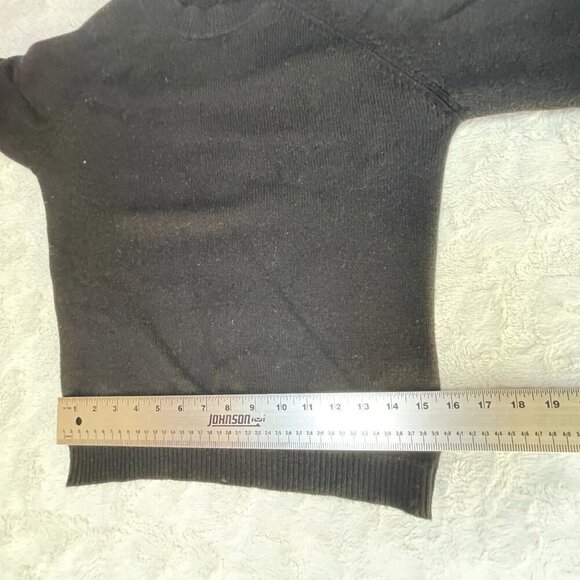 Cochni Italy Womens Cashmere Pullover Sweater Bow Crystal Stud Black Lightweight - Picture 4 of 10